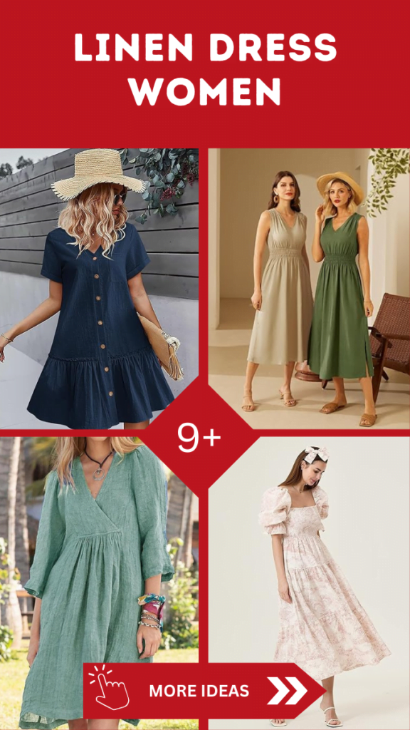 9+ Linen Dress Women Stylish And Comfortable For Warm Days 11 Linen Dress Women