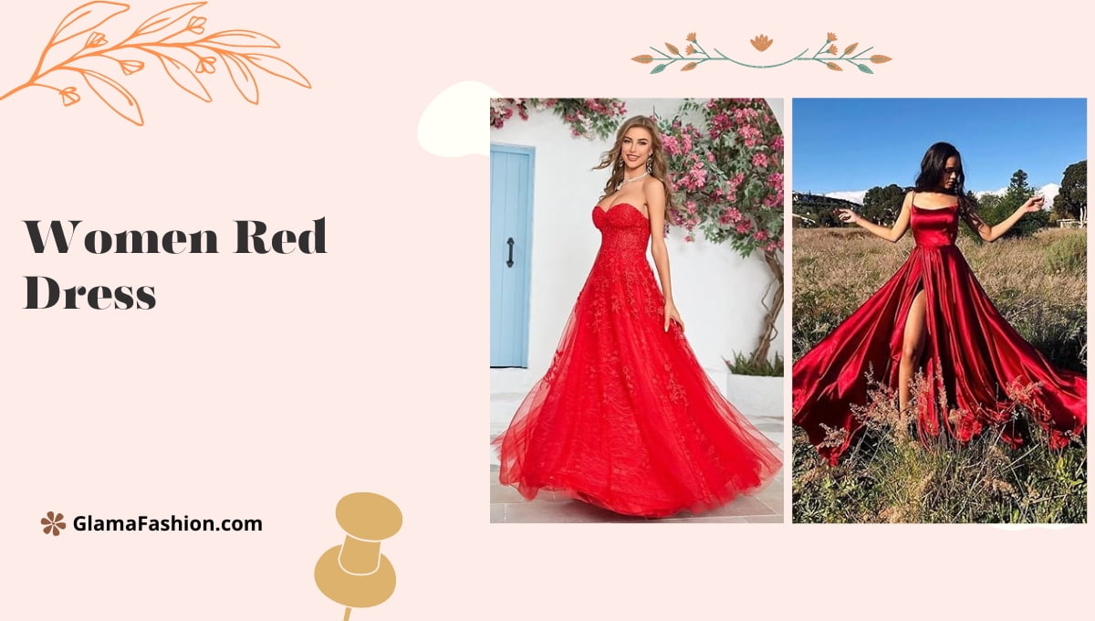 Women Red Dress