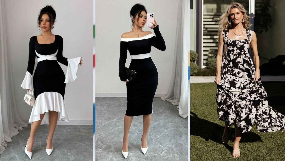 Black And White Dresses For Women