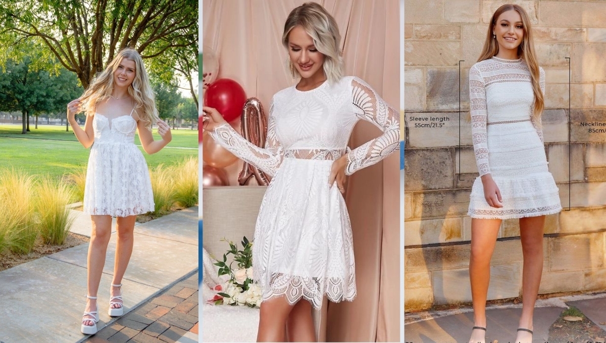 Midi White Dresses For Women