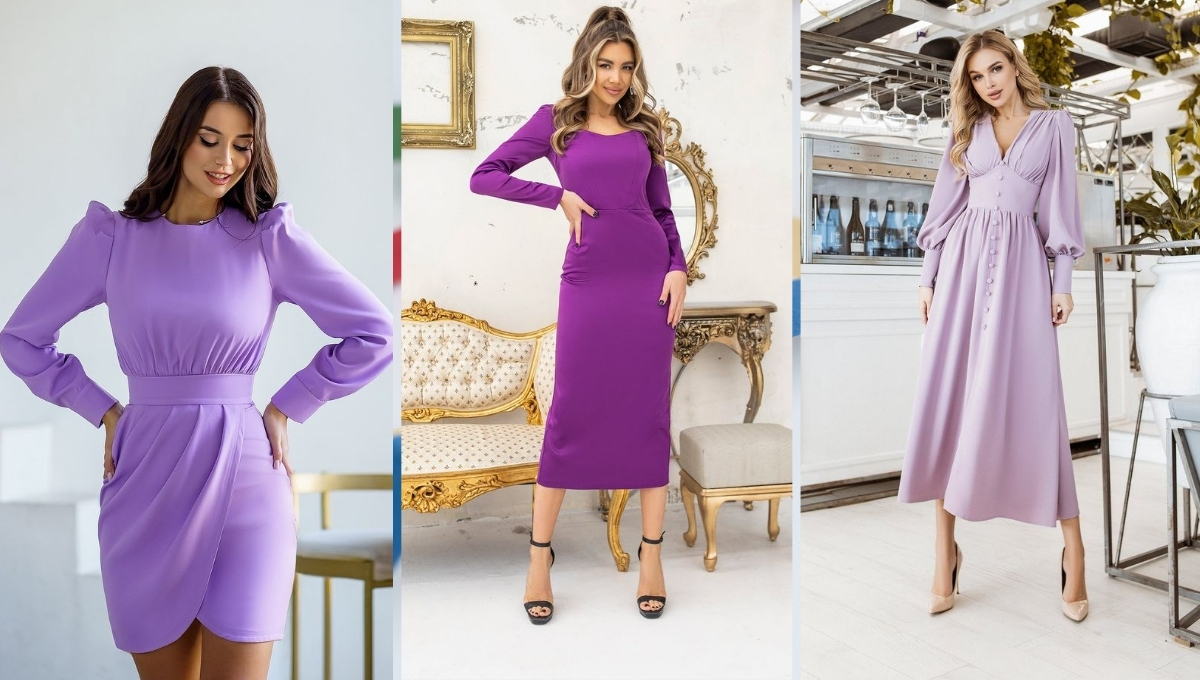 Purple Womens Suits Dresses