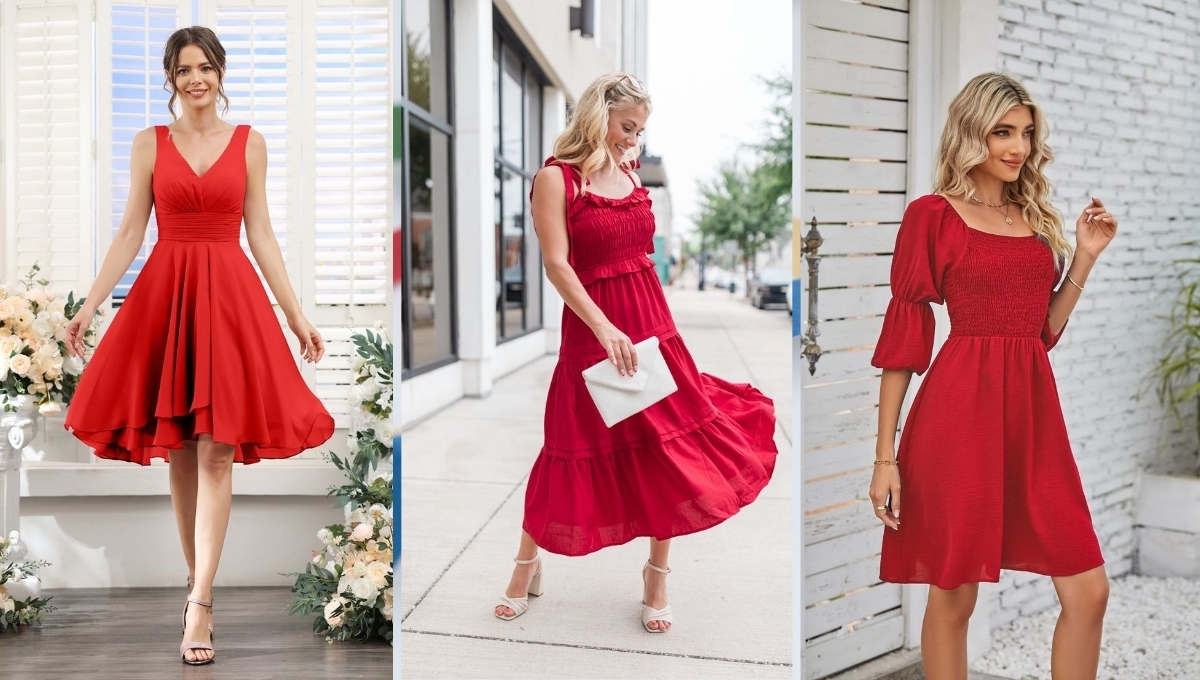 Woman Red Dress