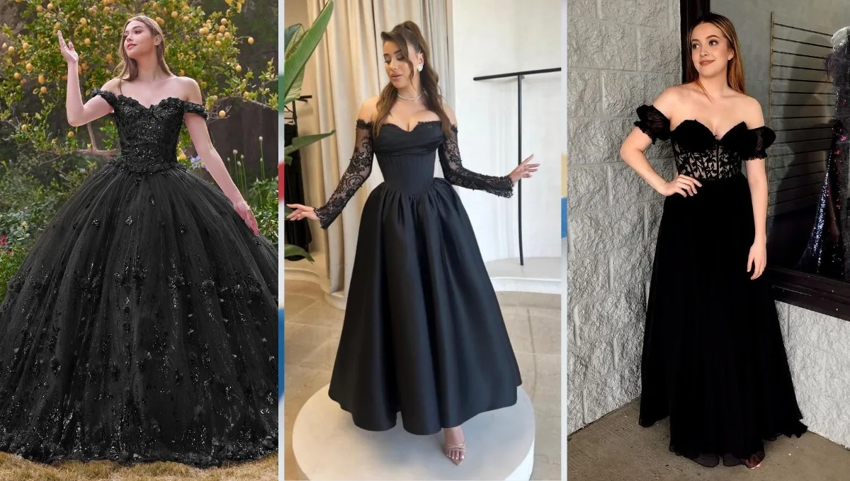 Womens Black Wedding Dresses