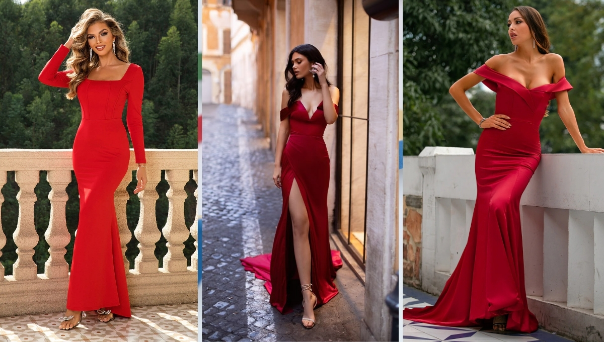 Womens Red Formal Dresses